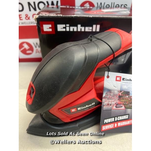 2309 - EINHELL POWER X-CHANGE CORDLESS DETAIL SANDER - 18V ELECTRIC SANDER FOR WOOD, PLASTER AND METAL - TE... 