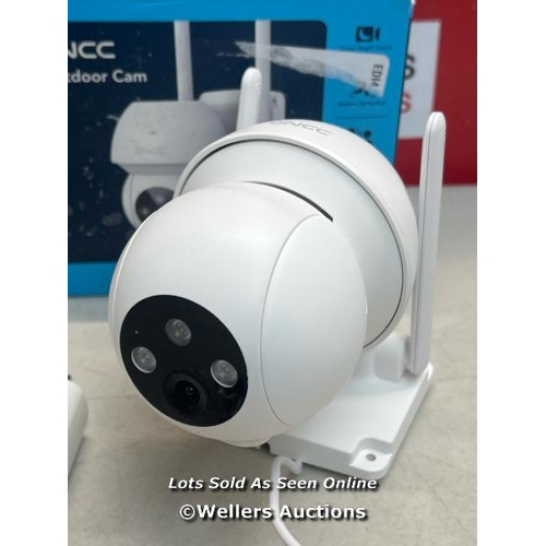 2311 - GNCC SECURITY CAMERA OUTDOOR, CAMERAS HOUSE SECURITY, CCTV CAMERA, 2K, 360° AUTO TRACKING, COLOR NIG... 