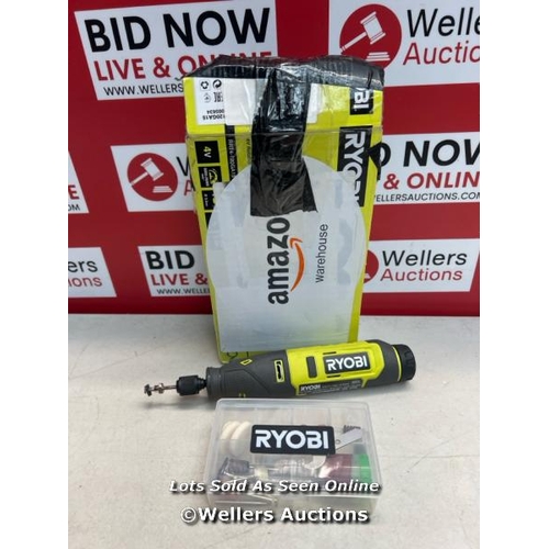 2315 - RYOBI RRT4-120GA15 4V CORDLESS ROTARY TOOL (1 X 4V 2.0AH), GREEN / POWERS UP / SIGNS OF USE / H17