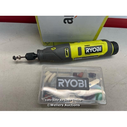 2315 - RYOBI RRT4-120GA15 4V CORDLESS ROTARY TOOL (1 X 4V 2.0AH), GREEN / POWERS UP / SIGNS OF USE / H17