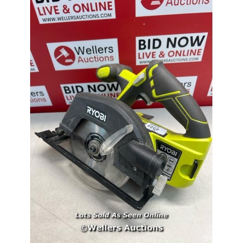 2322 - RYOBI R18CSP-0 18V ONE+ CORDLESS 150MM CIRCULAR SAW (BARE TOOL), YELLOW / SIGNS OF USE / H17