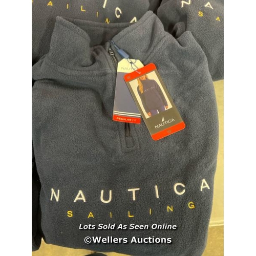 2361 - 5X LADIES NEW NAUTICA FLEECE JUMPERS / 3 X MEDIUM AND 2 X X-LARGE / A35