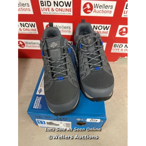 2378 - GENTS NEW COLUMBIA GRANITE TRAIL SHOES / UK 10 BOTH LEFT FEET / A37