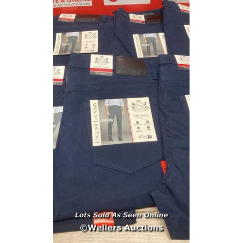 2412 - 10X GENTS NEW ENGLISH LAUNDRY TROUSERS / 5 X 34*30, 4 X 34*32 AND 1 X 34*34 / A44