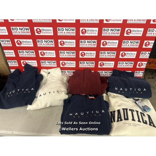 2447 - SELECTION OF LADIES NEW NAUTICA JUMPERS / MIXED SIZES / SOME WITH MARKS / B7