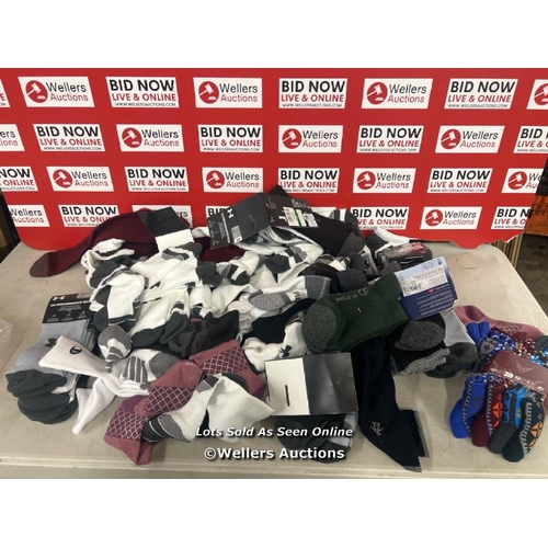 2458 - SELECTION OF NEW SOCKS INCL. UNDER ARMOUR AND SKECHERS / B8