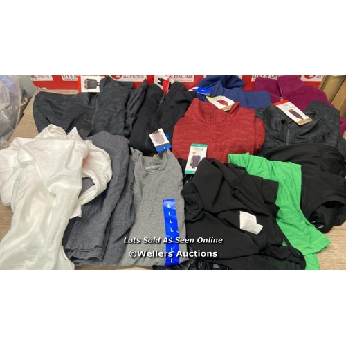 2460 - 15X LADIES NEW CLOTHING INCL. CHAMPION. DKNY AND MONDETTA  / B8