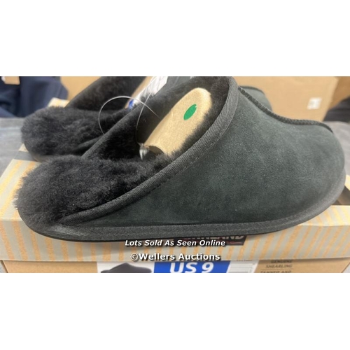 2549 - GENTS NEW SHEARLING SLIPPERS / UK 8 / F21