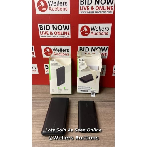 2553 - BELKIN POWERBANKS 2PK     / UNTESTED  / F26