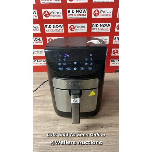 2583 - GOURMIA 6.7L DIGITIAL AIR FRYER / POWERS UP / SIGNS OF USE / F24