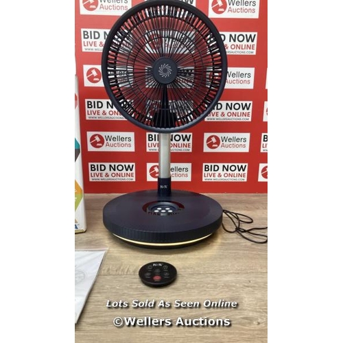 2618 - NSA ULTIMATE FOLDING FAN WITH REMOTE CONTROL, FFDC-24RC / POWERS UP / SIGNS OF USE  / F32