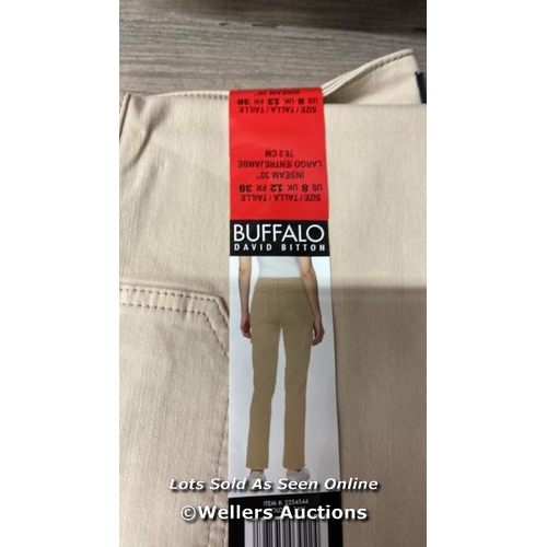 2691 - 10X LADIES NEW BUFFALO SHELBY HI RISE CARGO TROUSERS / UK 12 / BEIGE / D32