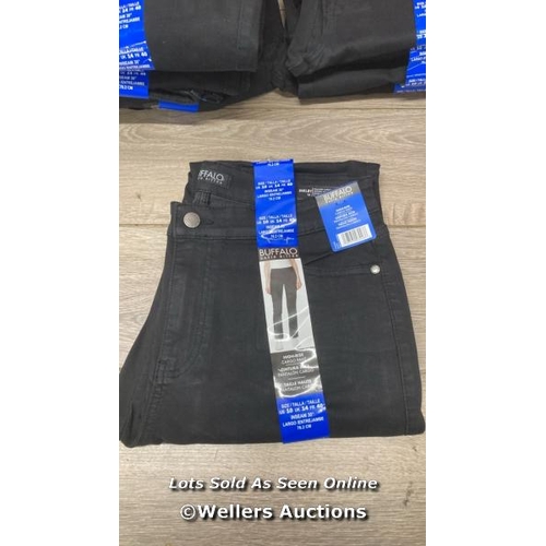 2693 - 10X LADIES NEW BUFFALO SHELBY HI RISE CARGO TROUSERS / UK 14 / BLACK / D33