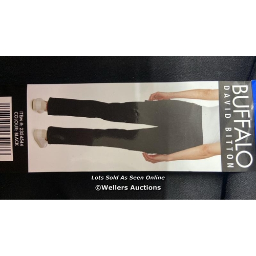 2694 - 10X LADIES NEW BUFFALO SHELBY HI RISE CARGO TROUSERS / UK 14 / BLACK / D32