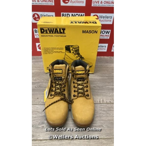 2699 - DEWALT MASON SAFETY BOOTS / UK 7 / HONEY / D34