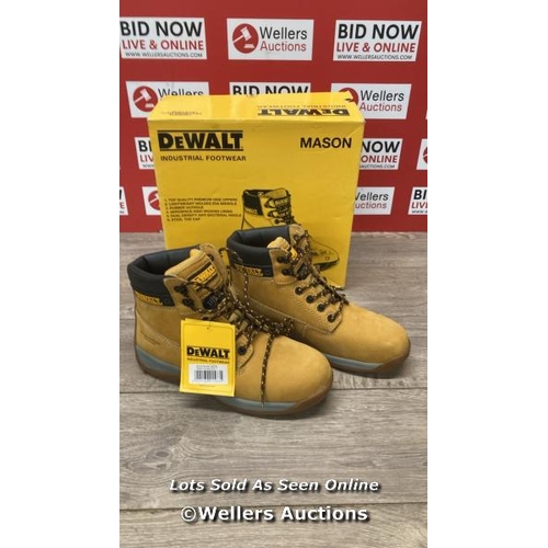 2699 - DEWALT MASON SAFETY BOOTS / UK 7 / HONEY / D34