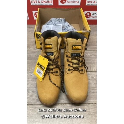 2700 - DEWALT MASON SAFETY BOOTS / UK 9 / HONEY  / D34