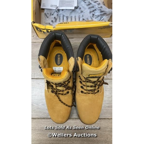 2700 - DEWALT MASON SAFETY BOOTS / UK 9 / HONEY  / D34