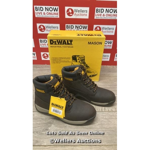 2705 - DEWALT MASON SAFETY BOOTS / UK 9 / BROWN / D33