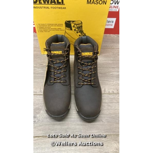 2705 - DEWALT MASON SAFETY BOOTS / UK 9 / BROWN / D33