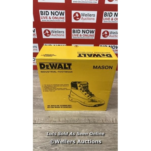 2706 - DEWALT MASON SAFETY BOOTS / UK 9 / BROWN / D33