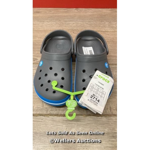 2714 - NEW CROCS ADULT CROCBAND SHOES / UK MENS 3 / UK WOMENS 4 / D34