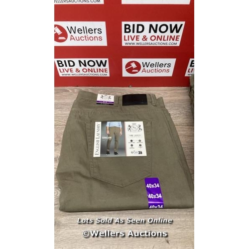 2823 - 10X GENTS NEW ENGLISH LAUNDRY OAKLUM 5PKT PANT / 32*34 / D28