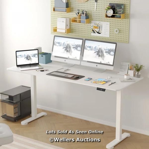 2891 - INBOX ZERO LARGE SIZE HEIGHT ADJUSTABLE T-SHAPED STANDING DESK / SIZE: 115CM H X 200CM W X 80CM D, F... 