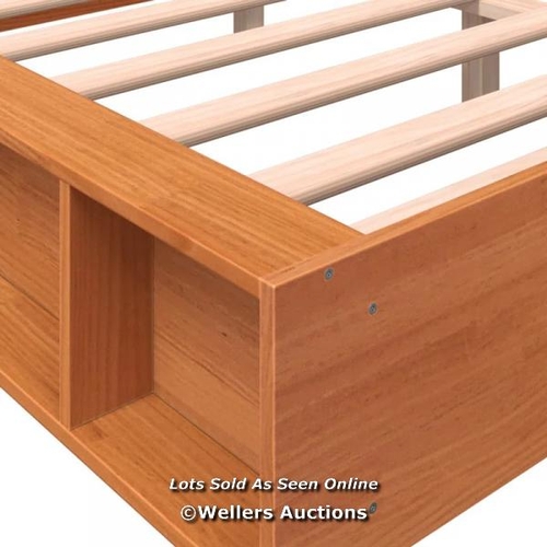 2899 - UNION RUSTIC FRIONA WOOD PLATFORM BED / COLOUR: WAX BROWN, SIZE: 100 X 200 CM / RRP: 96.99 / W3