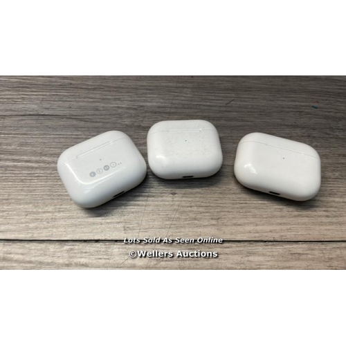 3211 - BAG OF X3 APPLE AIRPODS CASES  MODELS A2190, A2566 AND A2566 / S20