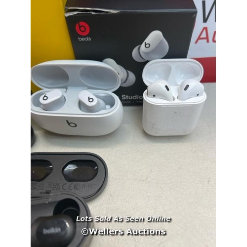 3508 - X4 EARPHONES INCL. BEATS, APPLE AIRPODS & JABRA / H22