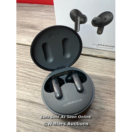 3521 - LG UFP5 WIRELESS EARBUDS / POWERS UP & CONNECTS VIA BLUETOOTH WITH SOUND / MINIMAL SIGNS OF USE / H2... 