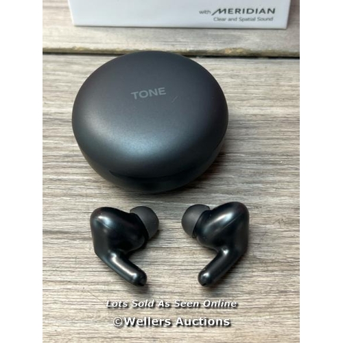 3521 - LG UFP5 WIRELESS EARBUDS / POWERS UP & CONNECTS VIA BLUETOOTH WITH SOUND / MINIMAL SIGNS OF USE / H2... 