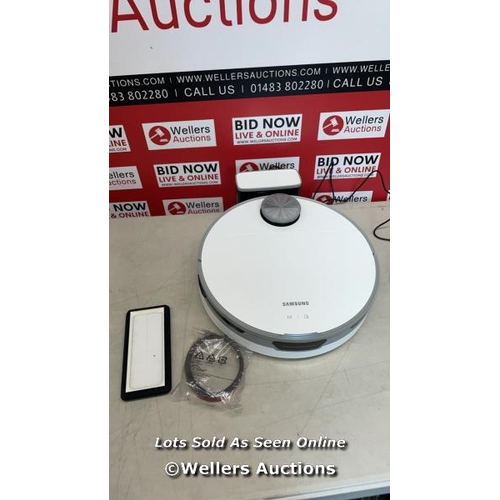 4049 - SAMSUNG JET BOT ROBOT VACUUM CLEANER / POWERS UP / MINIMAL SIGNS OF USE / E