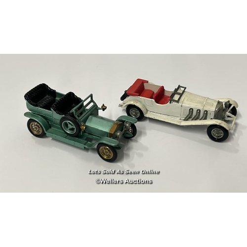 106 - Group of nine Matchbox models of Yesteryear diecast cars including 1912 Packard Landaulet no.11, all... 