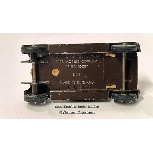 111 - Four Lesney Models of Yesteryear diecast vehicles to include 1914 Sunbeam motorcycle and side car no... 