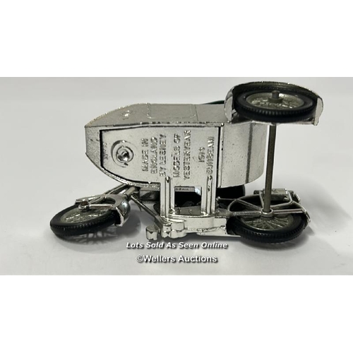 111 - Four Lesney Models of Yesteryear diecast vehicles to include 1914 Sunbeam motorcycle and side car no... 