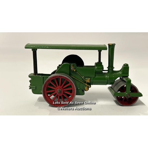 112 - Three Matchbox steam engines and locomotive including Fowler Showman's Engine no.9, Aveling and Port... 