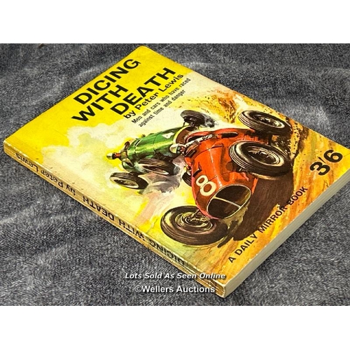 114 - Motor Sport - Dicing with Death paperback book by Peter Lewis, 1961 in good condition / AN19