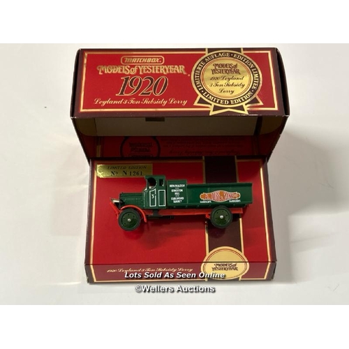 115 - Matchbox Models of Yesteryear 1920 , Layland 3 Ton 