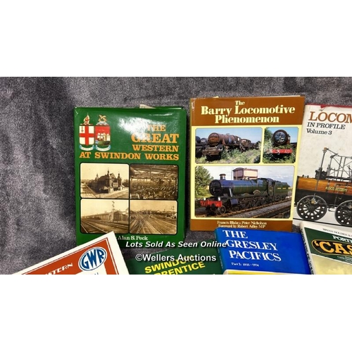 102 - A collection of mainly railway related books including History of the Great Western Railway (LOT SUB... 