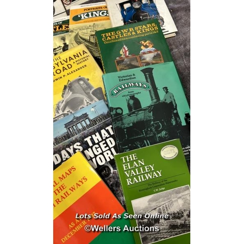 102 - A collection of mainly railway related books including History of the Great Western Railway (LOT SUB... 