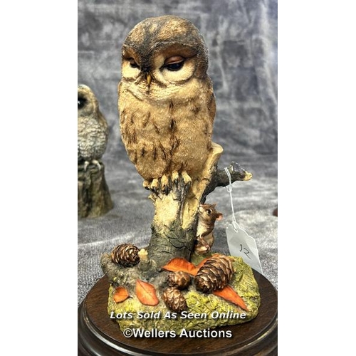 95 - A collection of five Owl figurines including Arden Sculptures Snowy Owl by Christopher Holt, Country... 