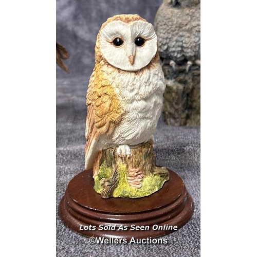 95 - A collection of five Owl figurines including Arden Sculptures Snowy Owl by Christopher Holt, Country... 