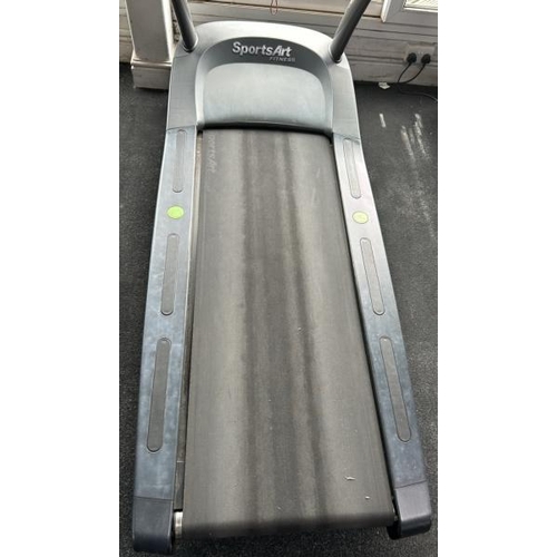 6 - SPORTSART FITNESS T655 TREADMILL, APPROX OVERALL DIMENSIONS 150CM (H) X 220CM (L) X 100CM (W)