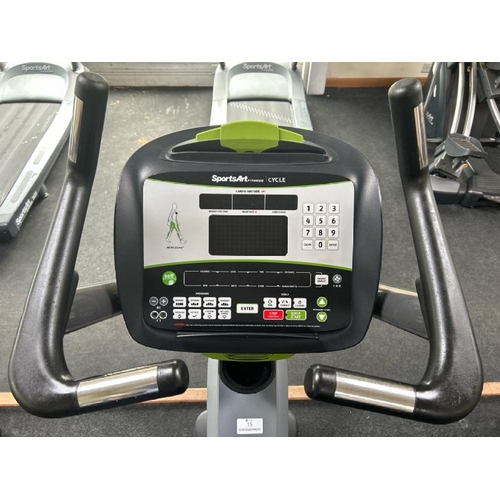 15 - SPORTSART FITNESS C575U CYCLE, APPROX OVERALL DIMENSIONS 142CM (H) X 120CM (L) X 60CM (W)