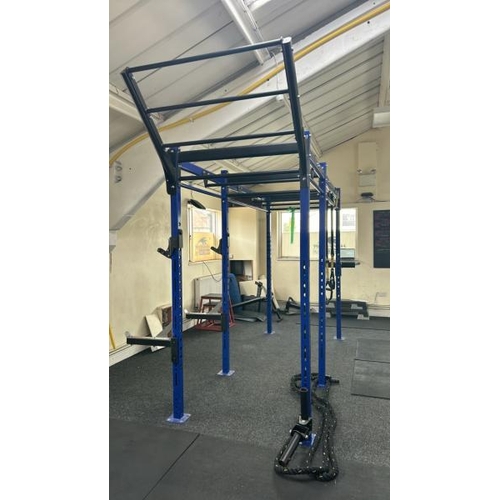 24 - FUNCTIONAL TRAINING RIG, TO INCLUDE DIP ATTACHMENT, PLATFORM ATTACHMENT, TRX SUSPENSION TRAINING BAN... 