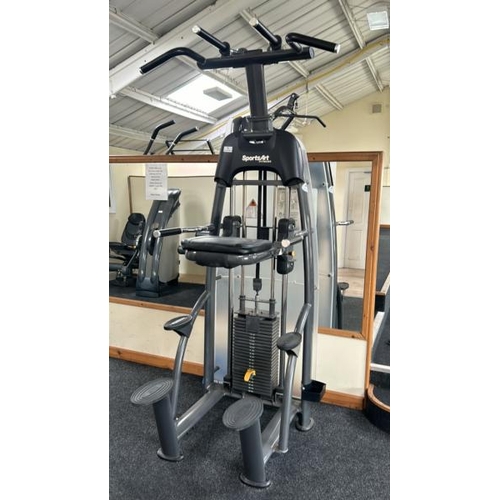 49 - SPORTSART FITNESS S911 ASSISTED CHIN AND DIP MACHINE, 100KG WEIGHT CAPACITY, APPROX OVERALL DIMENSIO... 