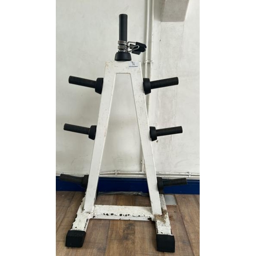 78 - WEIGHT PLATE RACK, 140CM (H) X 94CM (W) X 57CM (D)