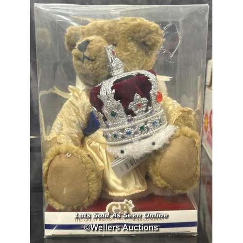 123 - A boxed GB Queen Taddy Bear By The Great British Teddy Bear Company / AN20